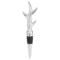 Silver Nickel Antler Bottle Stopper