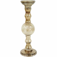Urban Copper Lustre Candle holder 38cm Large height