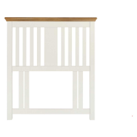 Hampstead Two Tone Ivory Painted Oak Top 3ft Single Wooden Slatted 90cm Headboard