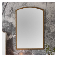 Modern Style Large Arched Wall Mirror with Antique Gold Frame 90 x 60cm