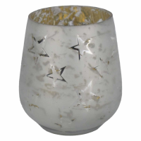 The Noel Collection White Star Small Candle Holder