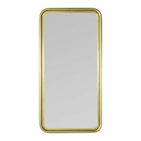 Rectangular Large Metal Brass Leaner Floor Standing Full Length Mirror 128x65cm