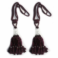 Wine Tassel With Crystal Pair