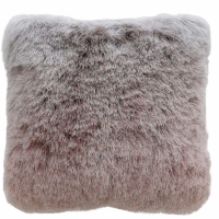 Unfilled Fluffy Blush Silver Ombre Cushion
