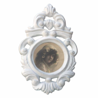 White Clay Paint Photo Frame