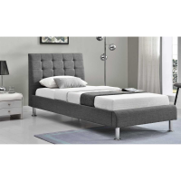 Lyra Fabric Bed 3' Charcoal