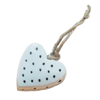 Hanging Dotted Hearts 6pk