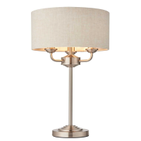 Natural Highclere 3 Table Light And Natural Linen