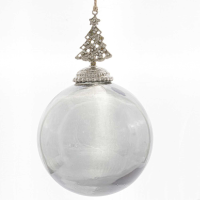 The Noel Collection Smoked Midnight Tree Top Bauble