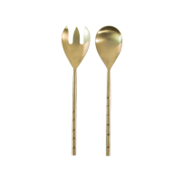 Mette Salad Servers Set of 2 Matt Gold