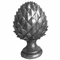 Large Silver Pinecone Finial