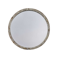 Greywash Hector Mirror Round Grey Wash