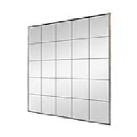 Modern Style Glass Large Wide Rectangular Antique Window Wall Mirror 180x100cm