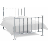 Madison Shiny Nickel Metal Bedstead 5ft King Size Traditional 150cm x 200cm