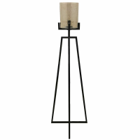 Darby Industrial Style Black Iron Up Lighter Floor Lamp With Mottled Glass Shade 56cm