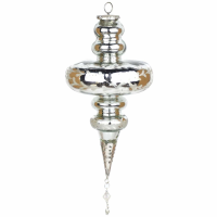 The Noel Collection Silver Pendant Sphere XL Bauble