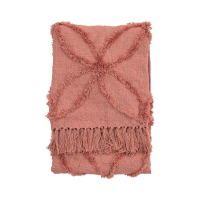 Green Miami Tufted Throw Coral