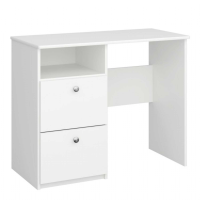 Alba 2 Drawer Desk White