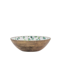 Green Natural White Eucalyptus Bowl Small