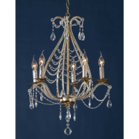 Silver Chandelier 5 Arm