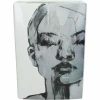 Sketched Female Ceramic Vase 21x29cm