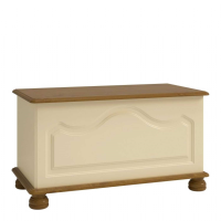 Richmond Ottoman Cream And Pine
