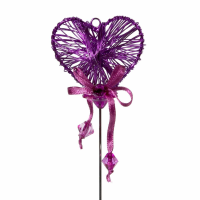 Purple Metal Heart