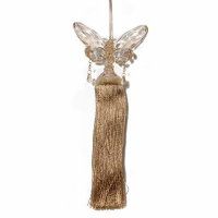 Honey Champagne Butterfly With Tassel