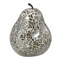 Mercury Sparkle Mosaic Pear Decoration