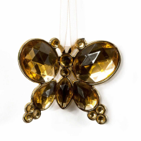 Honey Hanging Jewel Bead Butterfly