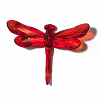 Red Dragonfly With Spike