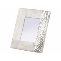 Fuse Hammered and Brushed 5X7 Inch Photo Frame in Silver Finish