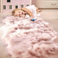 Origins Genuine Hand Finished Sheepskin Super Soft Adobe Rose Double Rug 70x175cm