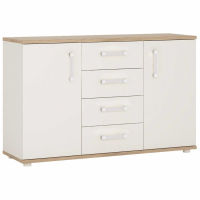 4KIDS 2 door 4 drawer sideboard With opalino handles