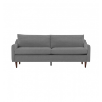 Retro Style Placido Elephant Velvet Fabric Upholstered Living Room 3 Seater Sofa 84x202cm