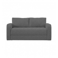 Vintage Style Modena Smoke Velvet Fabric Upholstered Living Room 2 Seater Sofa Bed 82x155cm