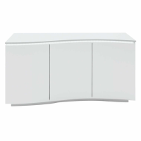 Lazzaro Modern Large Sideboard Cabinet White Gloss With LED Lights 150cm Wide