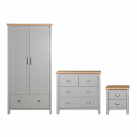 3 Piece Bedroom Set 2+2 Drawer