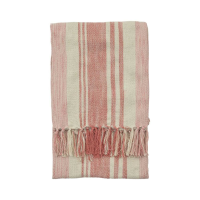 Green Florida Stripe Throw Coral