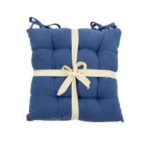 Cotton Plain Cotton Seatpad Blue 2pk