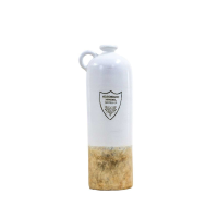 White Old English Bottle Vase White