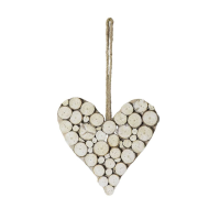 Wood Slice Heart
