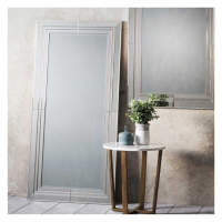 Modern Style Tall Rectangular Silver Finish Full Length Leaner Mirror 162 x 78cm