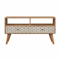 In1480 Geometric Screen Printed TV Unit