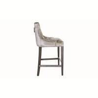 Belvedere Knockerback Bar Chair Pewter (1 Box)