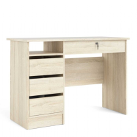 Function Plus Desk (3+1) handle free Drawer in Oak