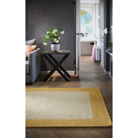 Origins Borders Yellow Ochre Grey Rug 120x170cm