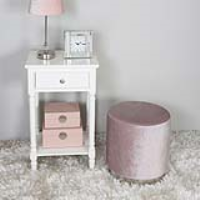 Value Lavender Round Stool With Sparkle Pattern