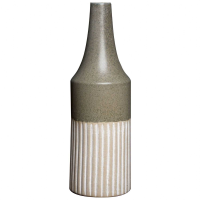 Mason Collection Grey Ceramic Convex Vase