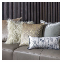 Leopard Print Cushion Gold